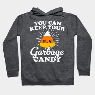 Cute Kawaii Candy Corn: Funny Halloween Garbage Candy Hoodie